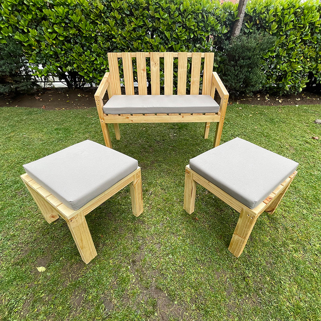 Sillón Rústico modular Incluye Cojines – - Main Image