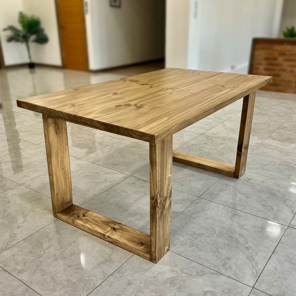 MESA CORCHETE - Base madera // Tamaño S (Para 4-6 Personas) (160 x 90cms)