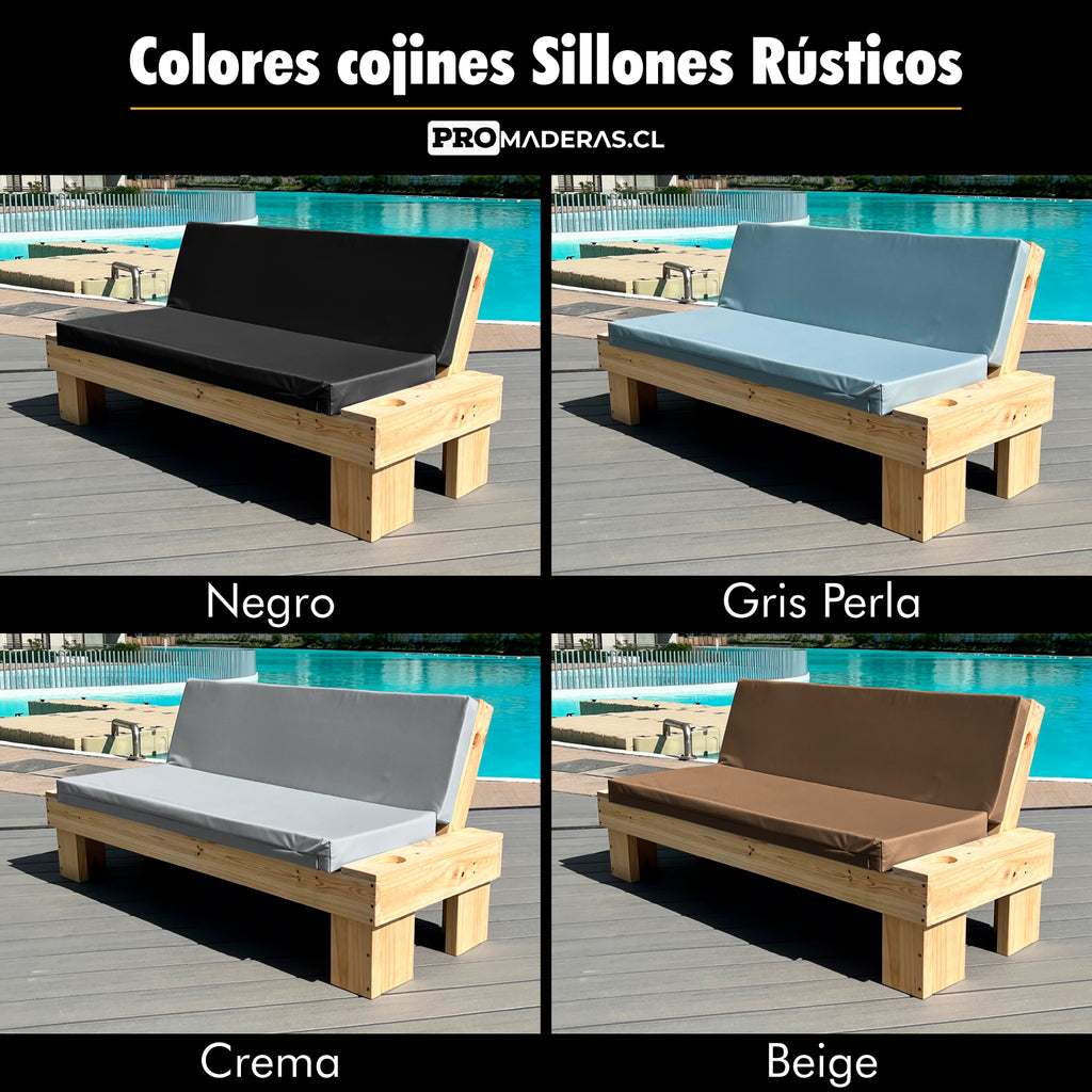 Juego de terraza // 2 sillones + Mesa de centro // Incluye Cojines de Regalo