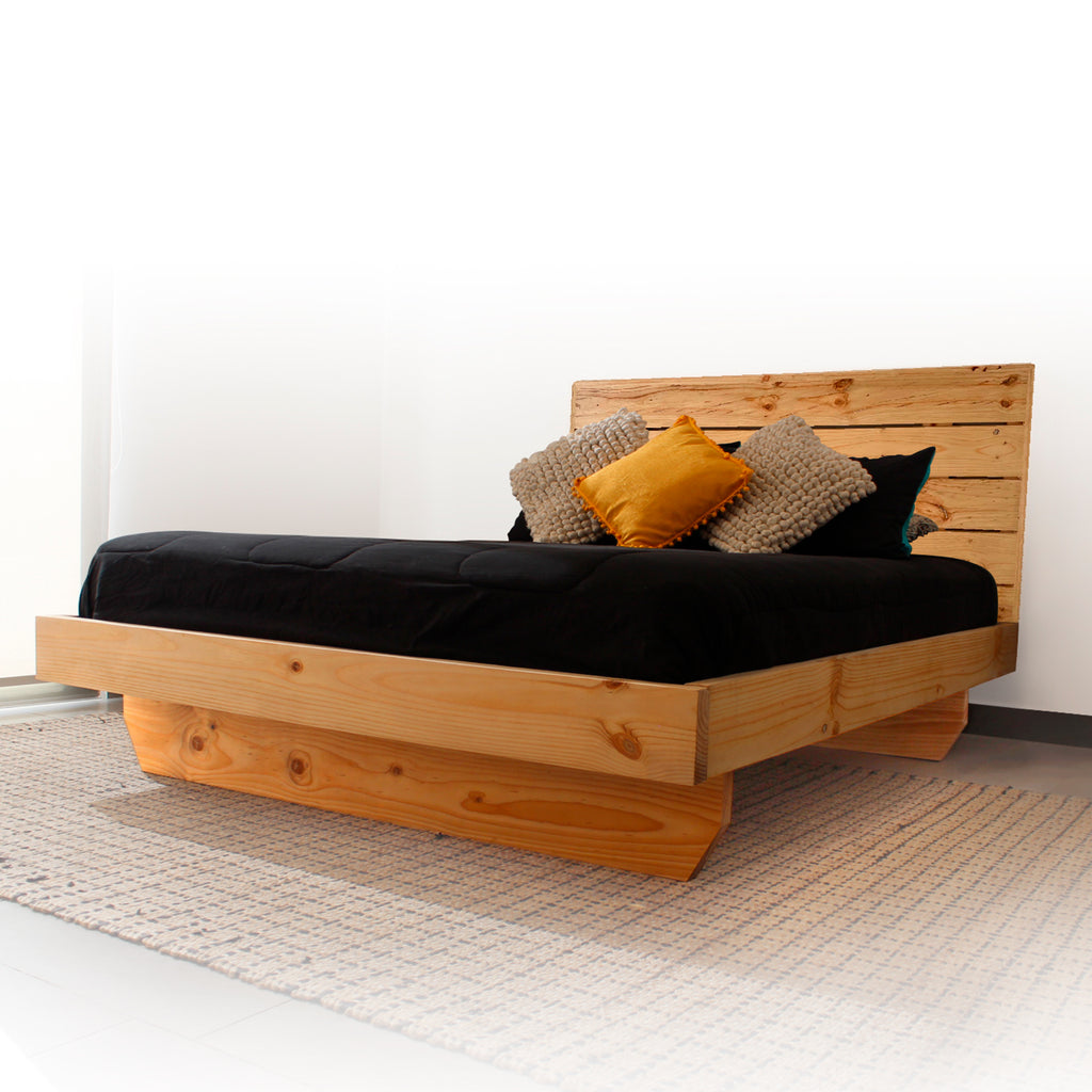Kit de Base de cama Oriental + Respaldo Clásico (2 plazas)