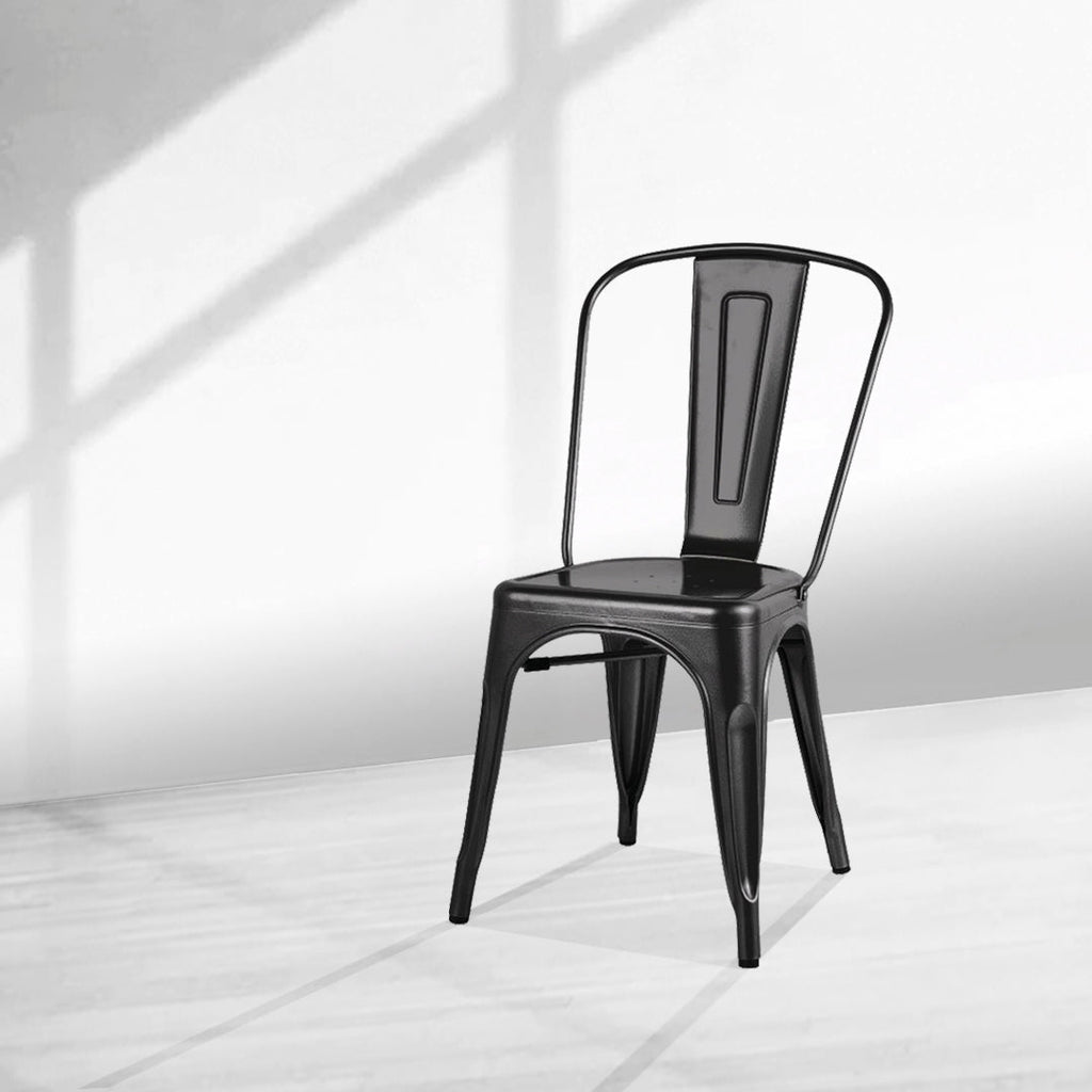 Comedor Industrial Base tipo V + 4 sillas Tolix y 1 banca // Tamaño S (Para 4-6 personas) (160 x 90cms)