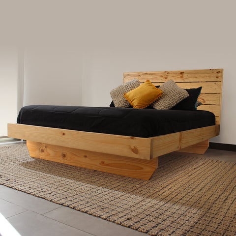 Base de cama modelo Oriental + Respaldo modelo Clásico